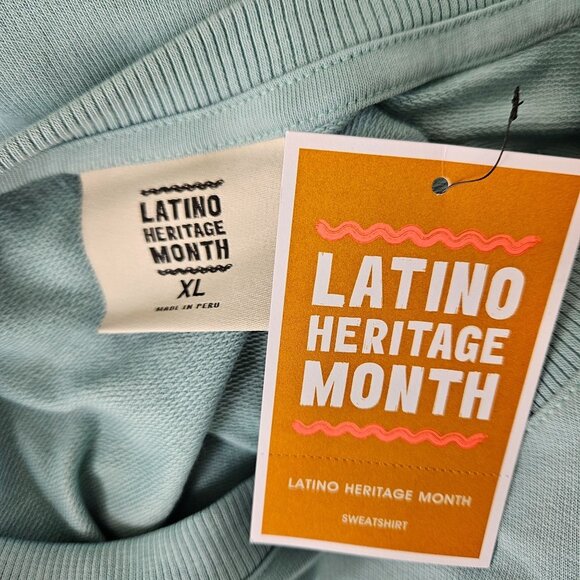 Unisex XL Latino Heritage Month "Hola" Graphic Sweatshirt Crew Neck Casual - Picture 8 of 9